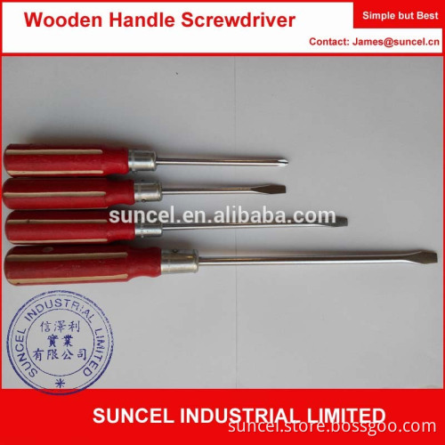 Wooden Handle Screwdriver